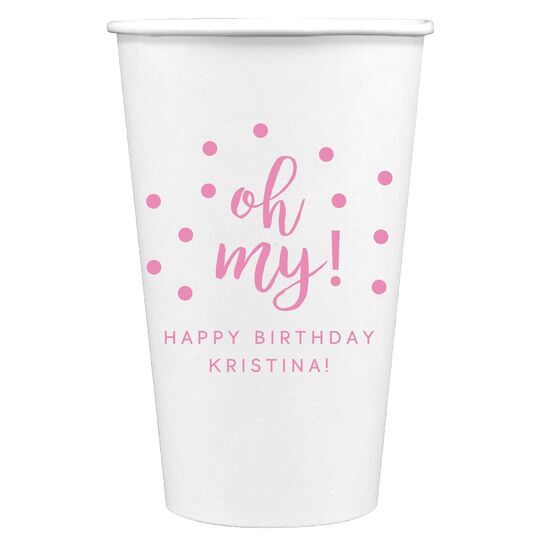 Confetti Dots Oh My Paper Coffee Cups